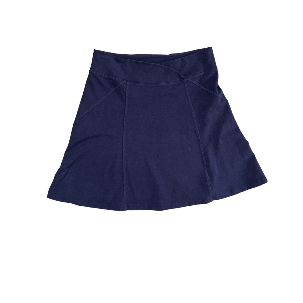 Title Nine Navy Jersey Active Swing Skirt | Small